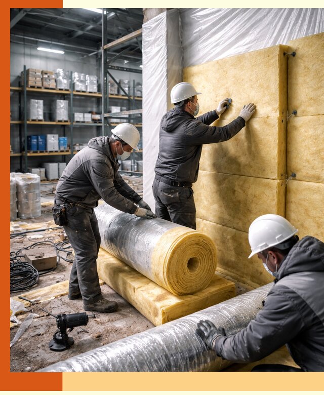 Утепление склада химсырья в Стрежевом: безопасная и эффективная изоляция